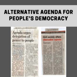 Alternative Agenda for People’s Democracy