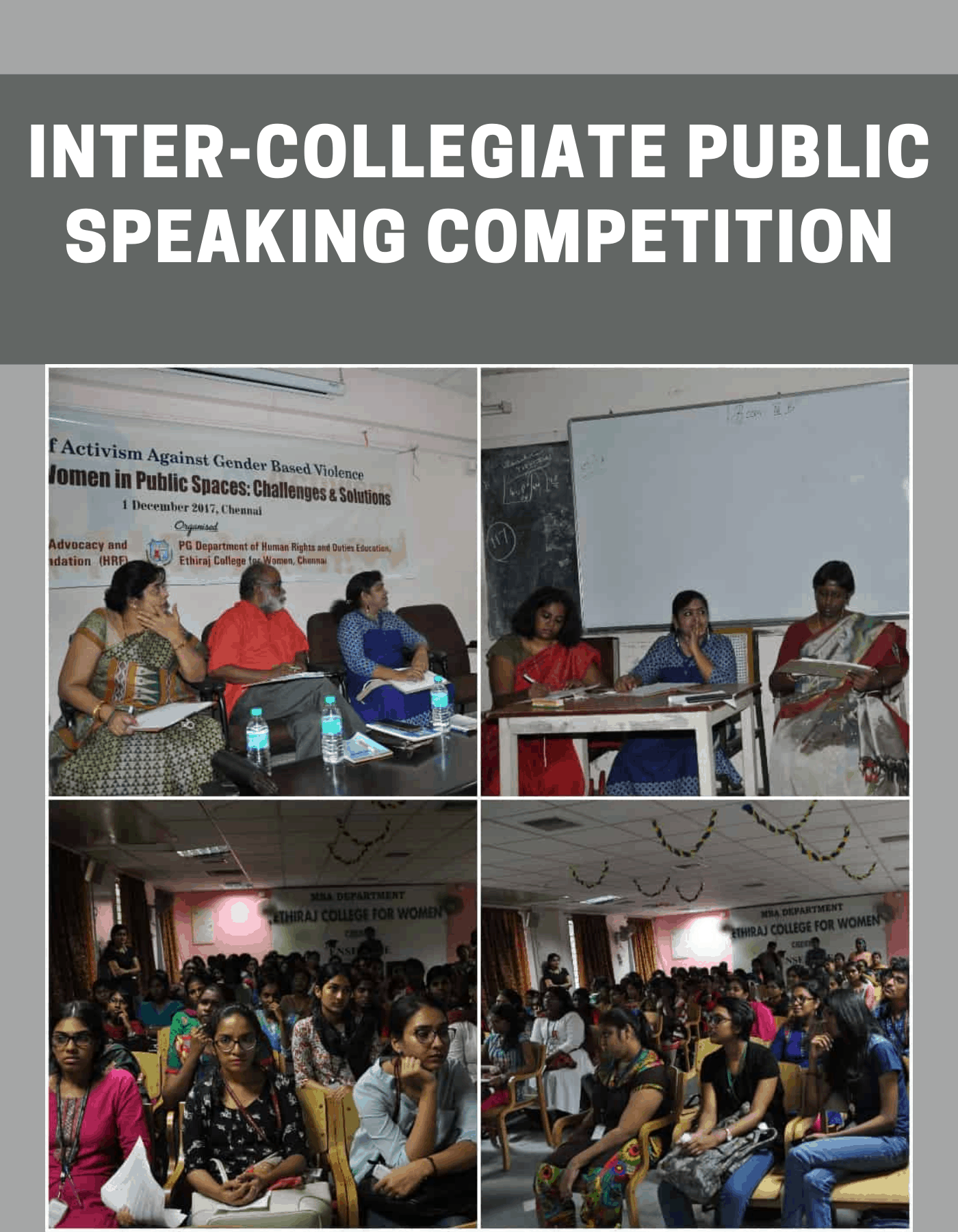 Inter-Collegiate Public Speaking Competition