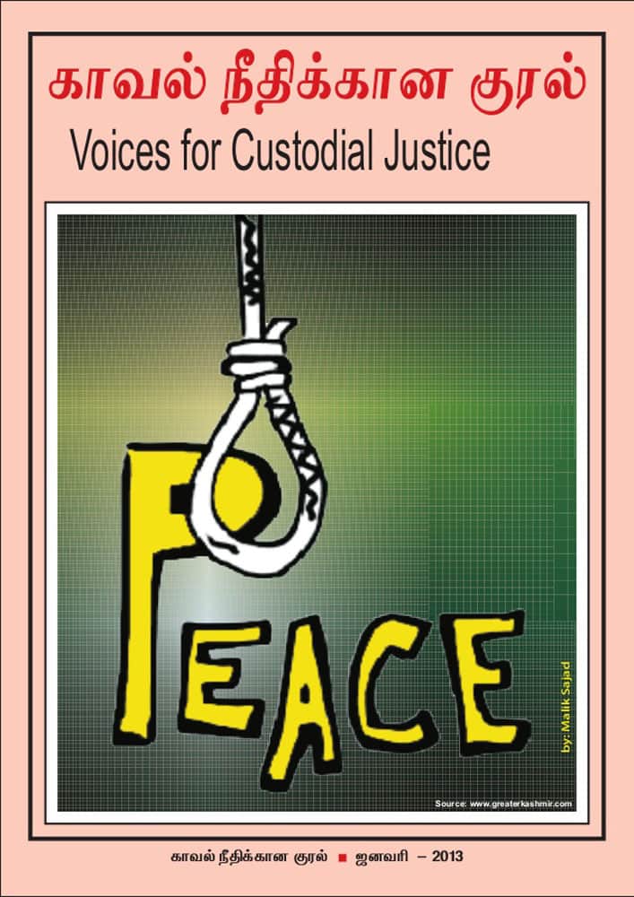 Voices for custodial justice newsletter – January 2013 issue