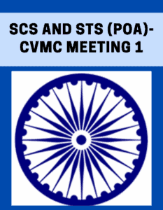 SCs and STs (PoA)-CVMC Meeting 1