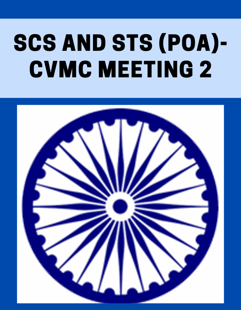 SCs and STs (PoA)-CVMC Meeting 2