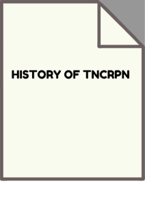 History of TNCRPN