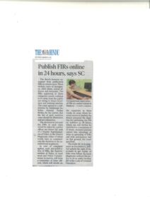 Publish FIRs online in 24 hours says SC